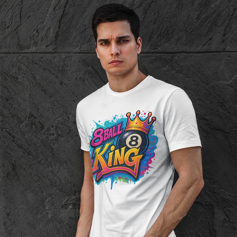 🎱 Graffiti 8 Ball King T-Shirt | Streetwear Pool Tee
